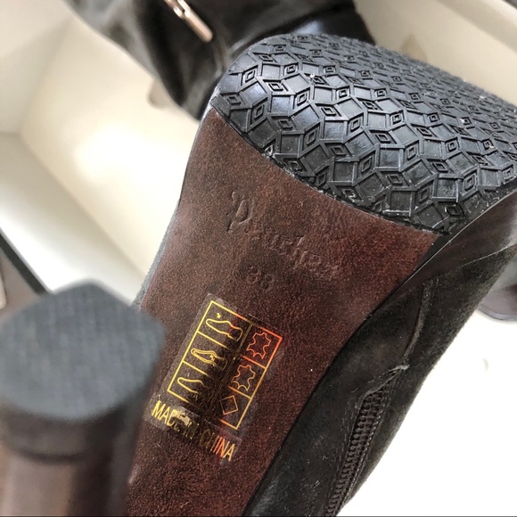 suede knee high boots-like new - Picture 4 of 12